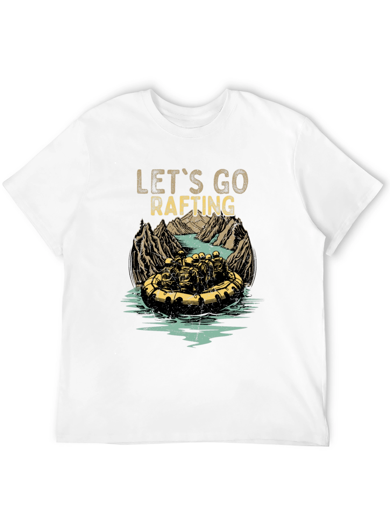 Lets Go Rafting Graphic Tee - Adventure Awaits!