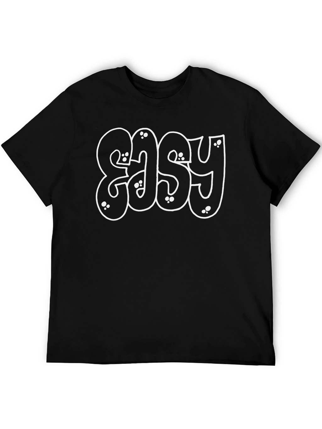 EASY Graphic Tee - Black Casual T-Shirt