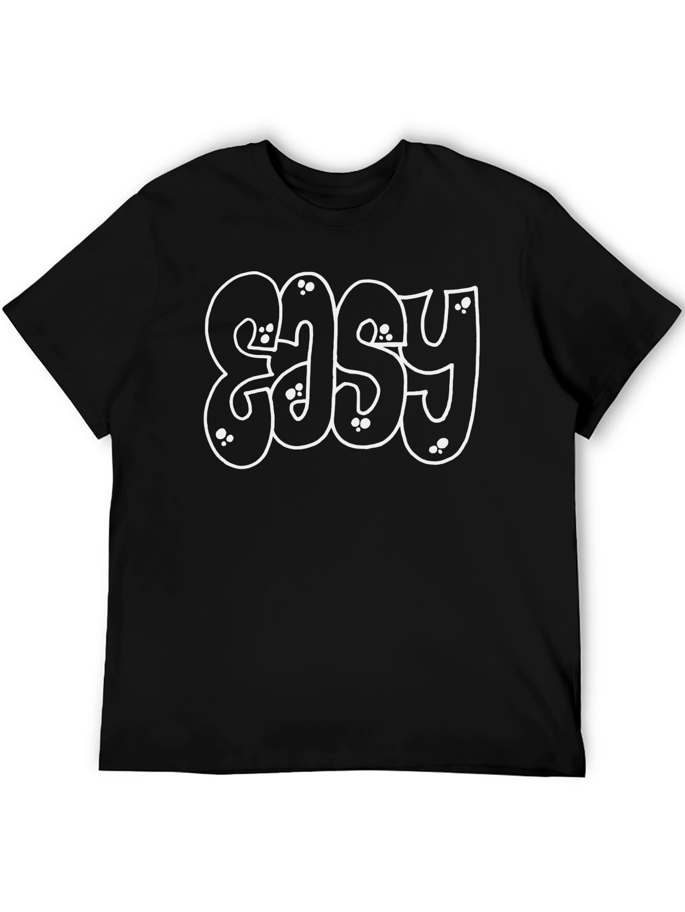 EASY Graphic Tee - Black Casual T-Shirt