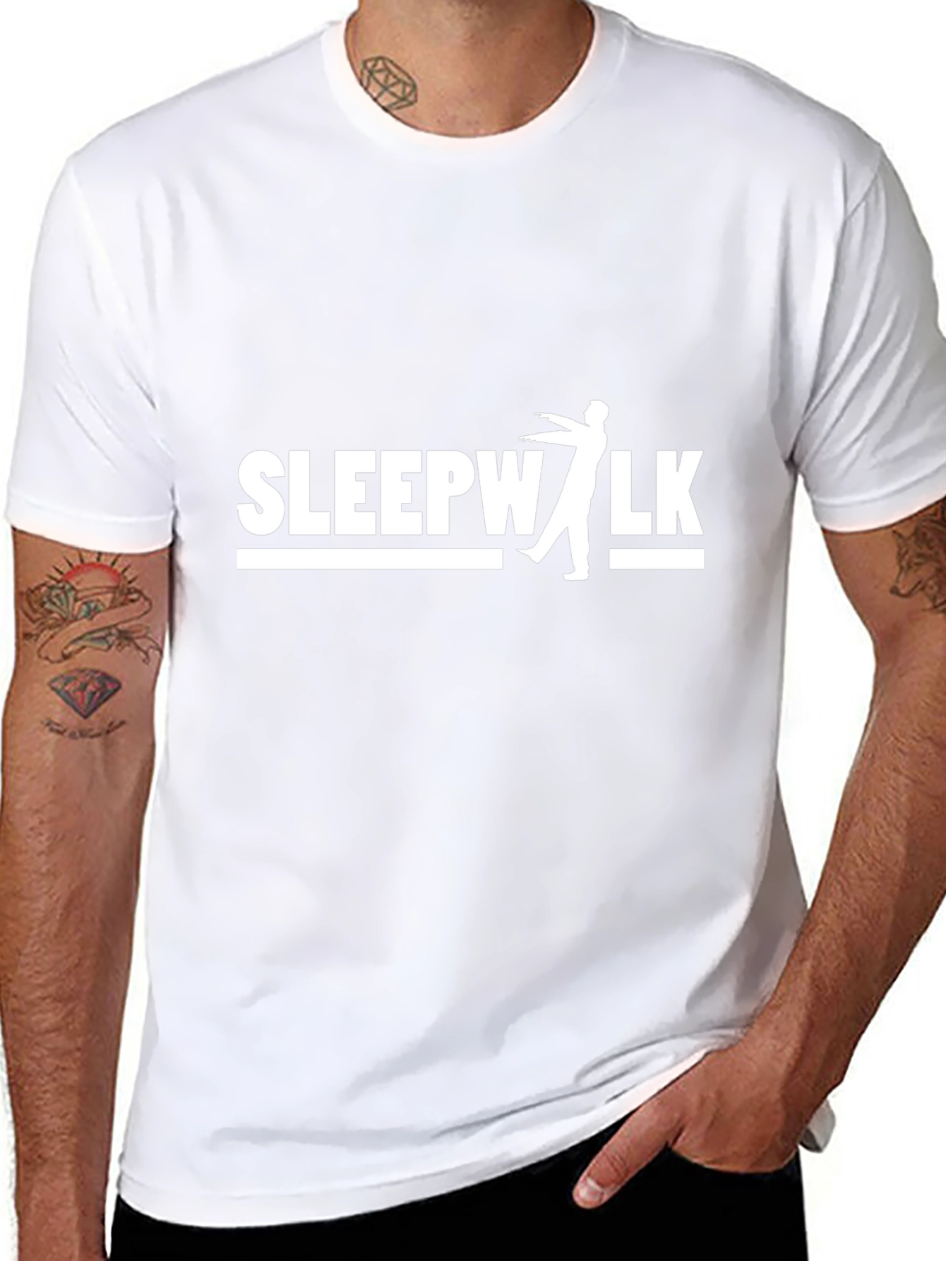 Sleepwalk Graphic T-Shirt - Black Cotton Tee