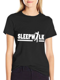 Sleepwalk Graphic T-Shirt - Black Cotton Tee