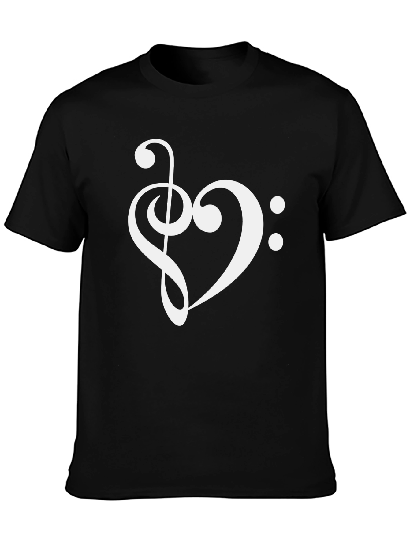 Musical Heart T-Shirt - Stylish Music Lover Tee