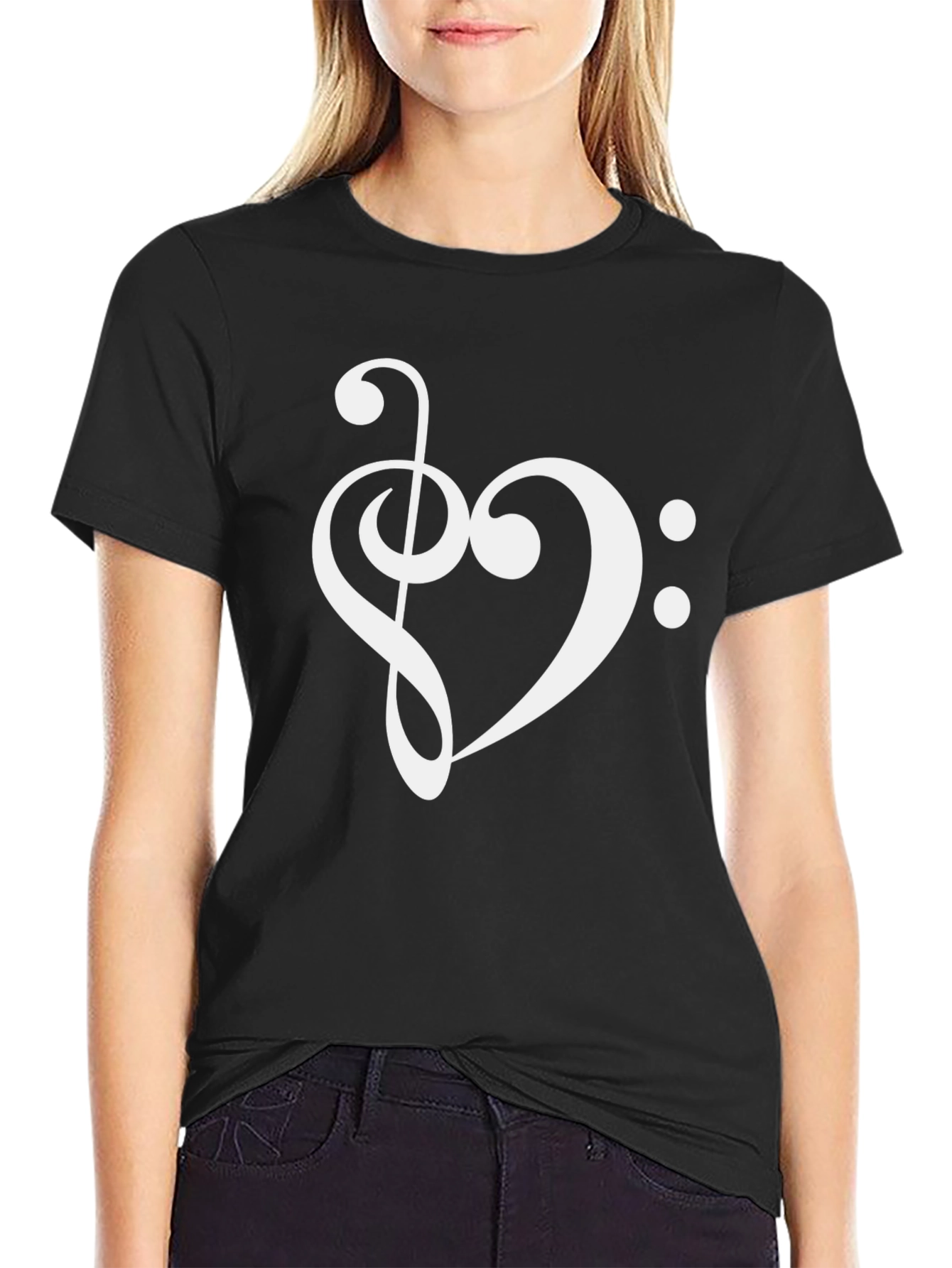 Musical Heart T-Shirt - Stylish Music Lover Tee