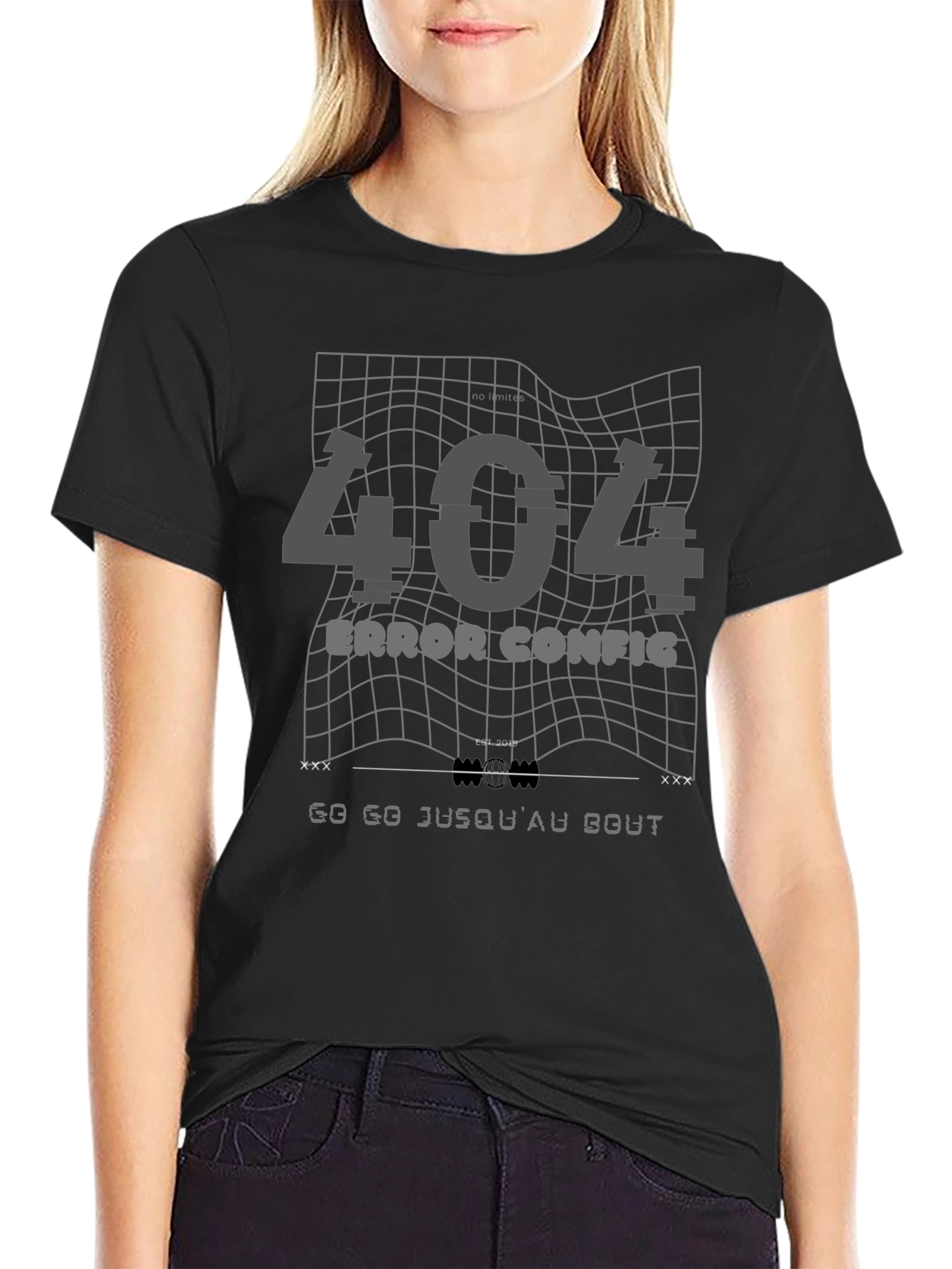 404 Error Config T-Shirt - Glitch Style