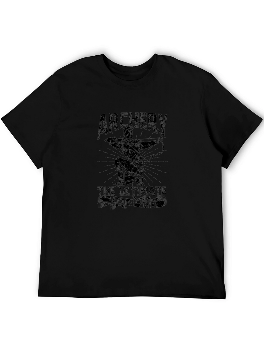 Archery T-Shirt: Ultimate Test of Skill Mens Black Tee