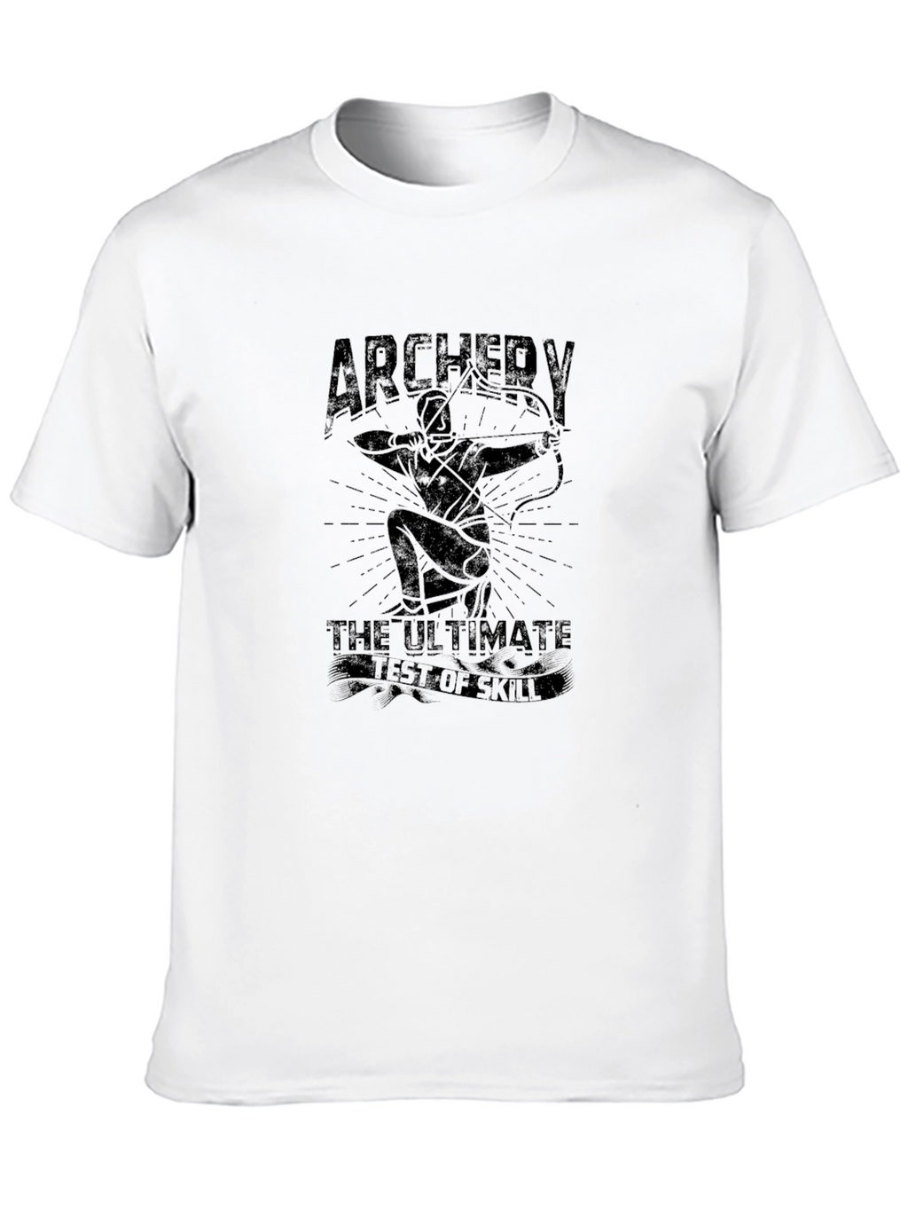 Archery T-Shirt: Ultimate Test of Skill Mens Black Tee