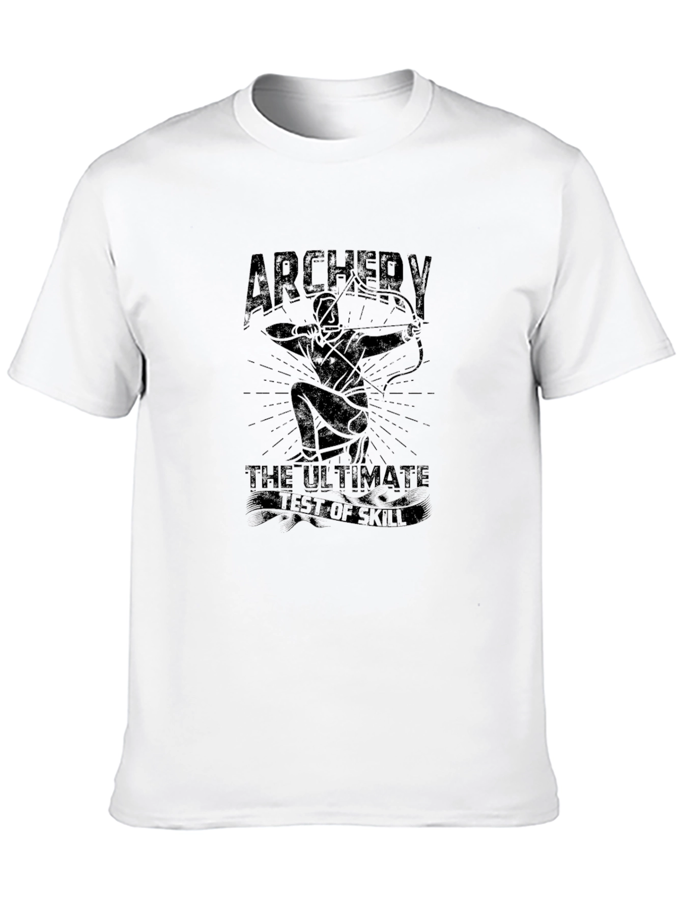 Archery T-Shirt: Ultimate Test of Skill Mens Black Tee