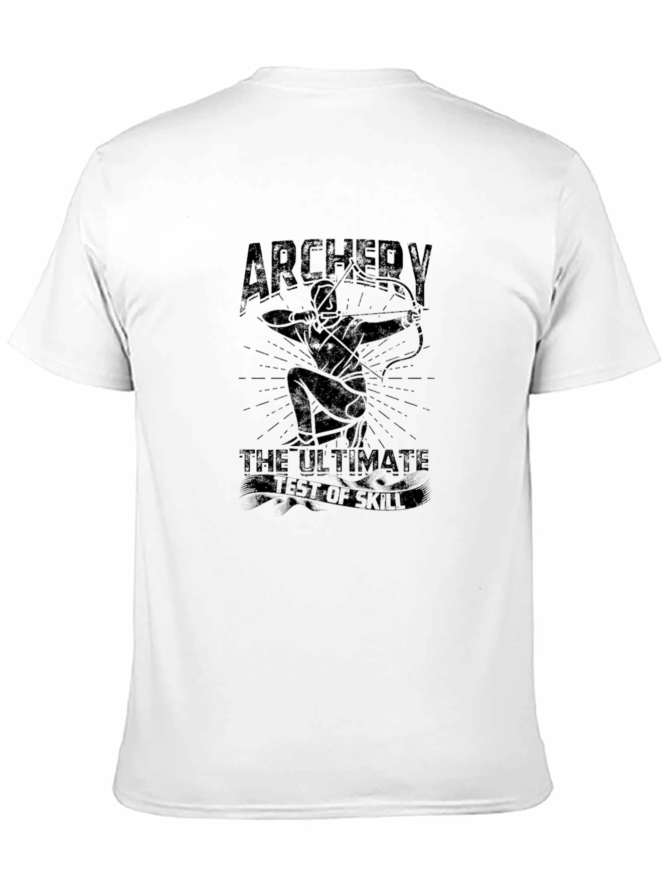 Archery T-Shirt: Ultimate Test of Skill Mens Black Tee