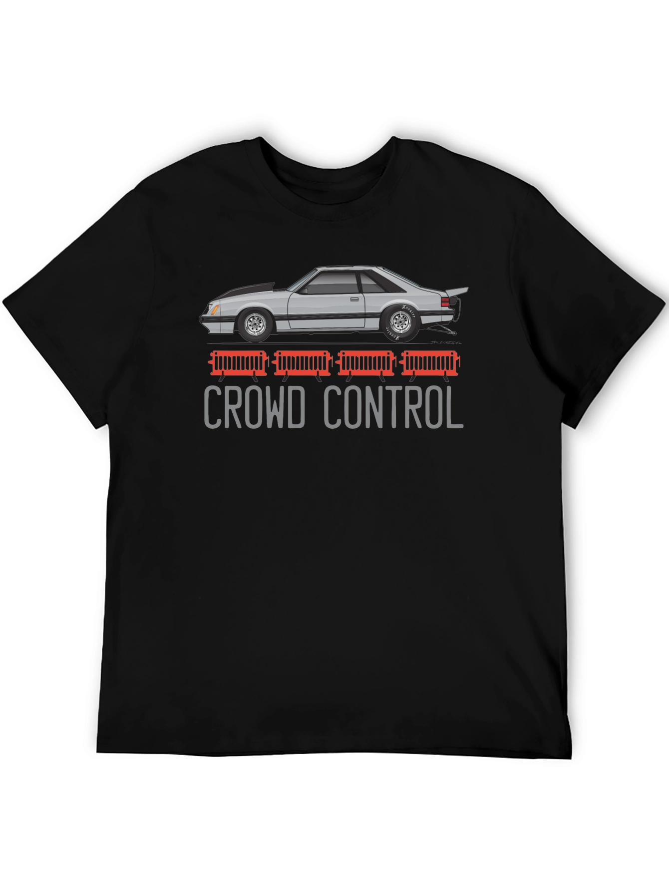 Crowd Control Car Graphic T-Shirt