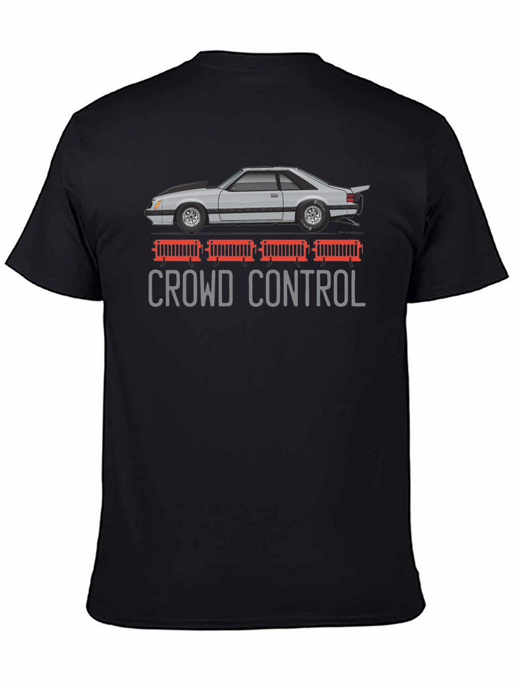 Crowd Control Car Graphic T-Shirt