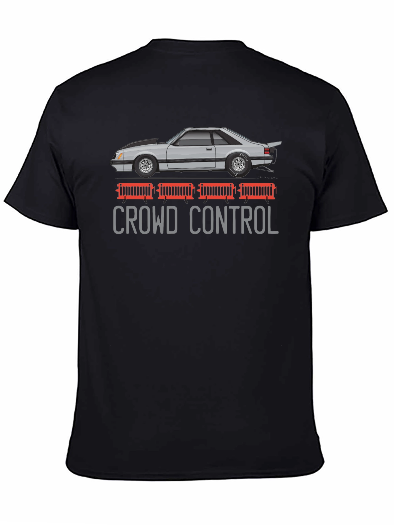 Crowd Control Car Graphic T-Shirt