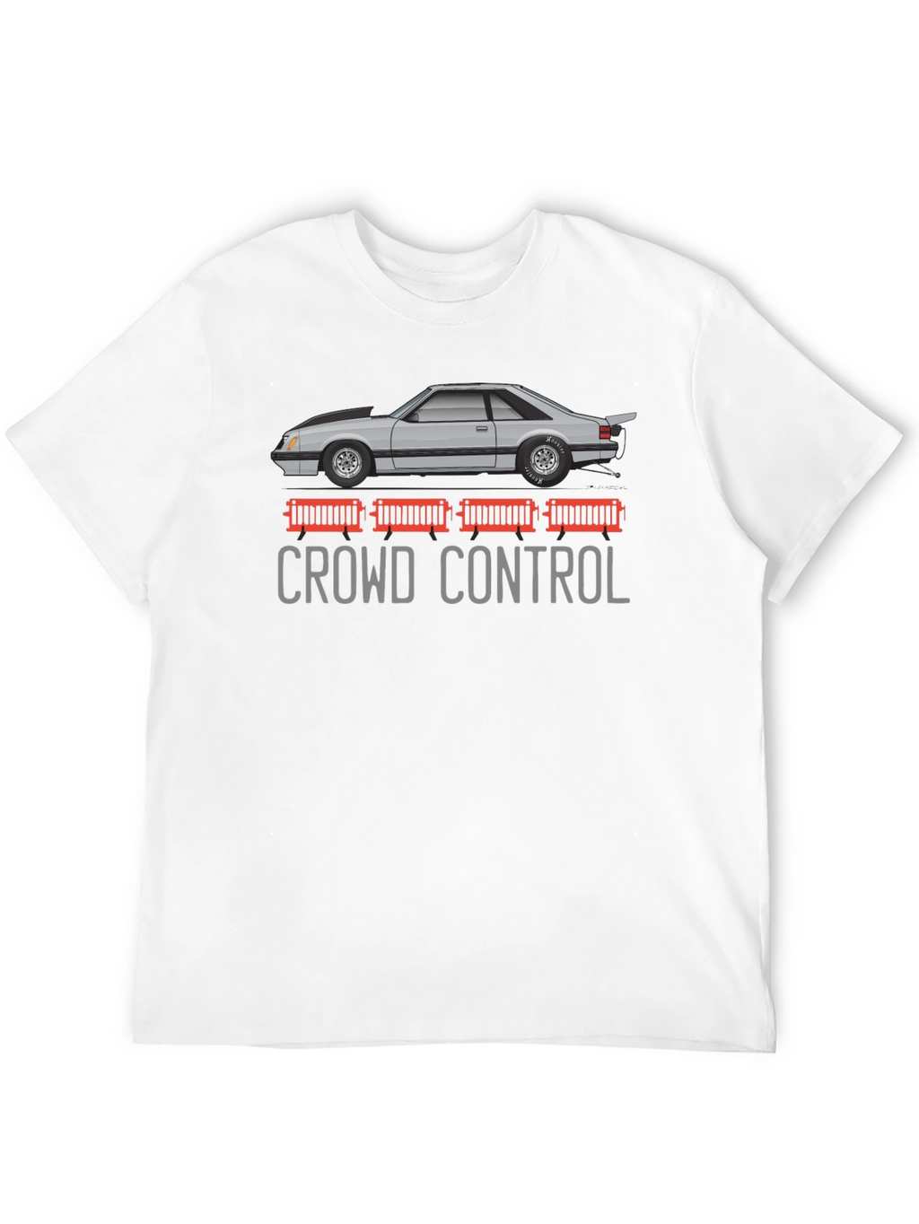Crowd Control Car Graphic T-Shirt
