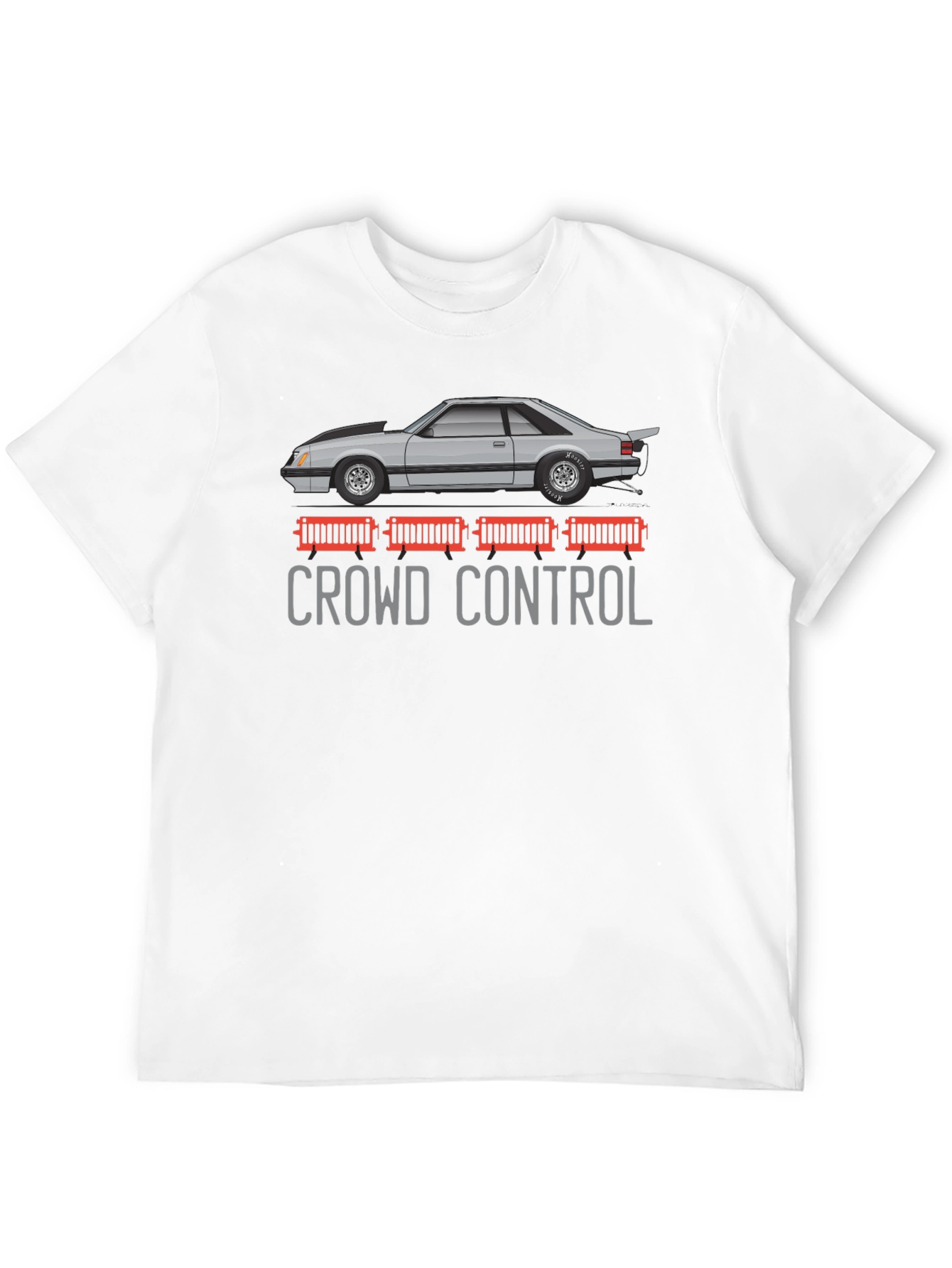 Crowd Control Car Graphic T-Shirt