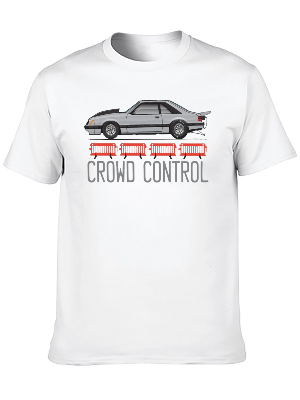 Crowd Control Car Graphic T-Shirt