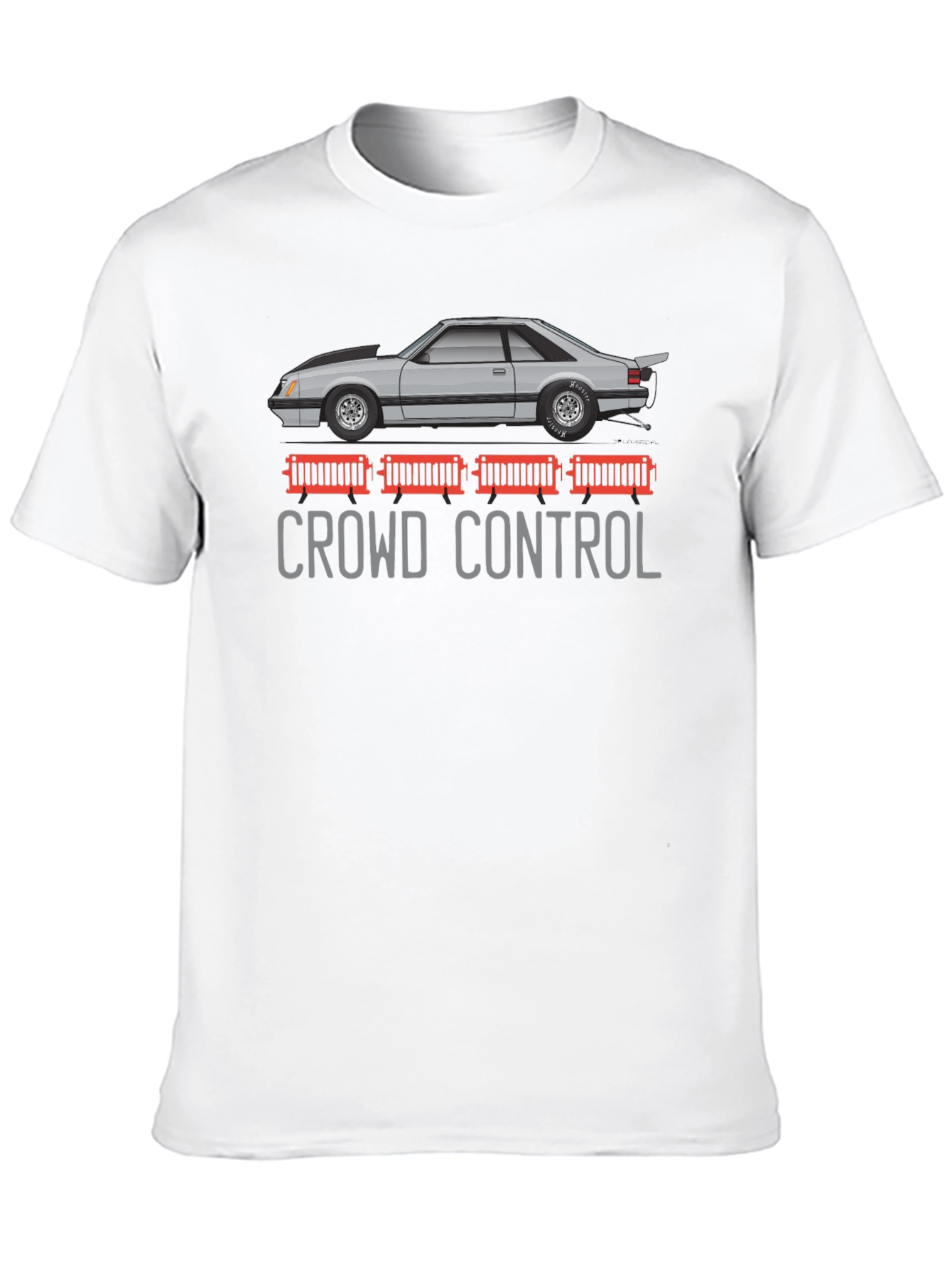 Crowd Control Car Graphic T-Shirt