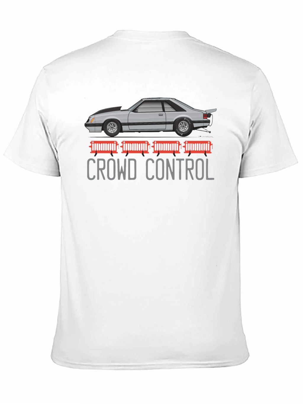 Crowd Control Car Graphic T-Shirt