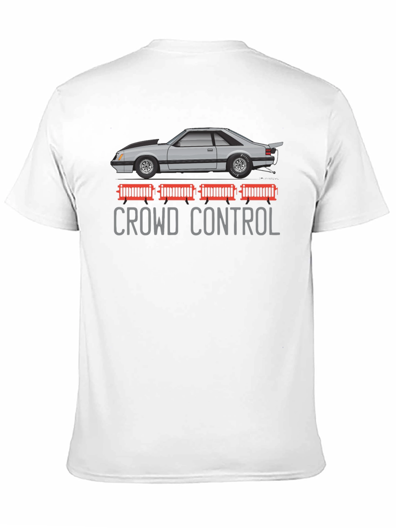 Crowd Control Car Graphic T-Shirt