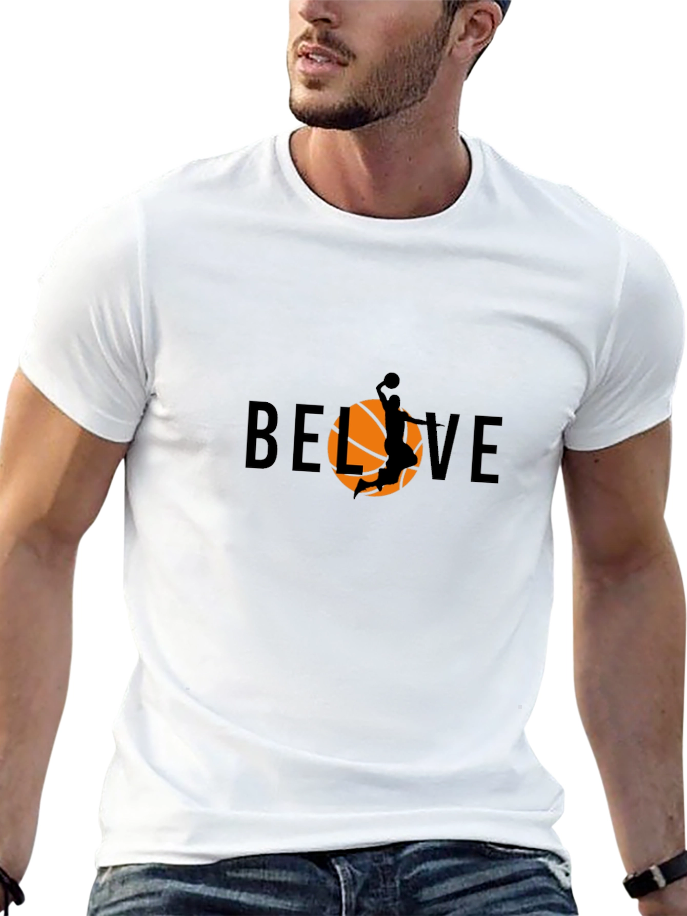 Believe Basketball Graphic Tee - Black