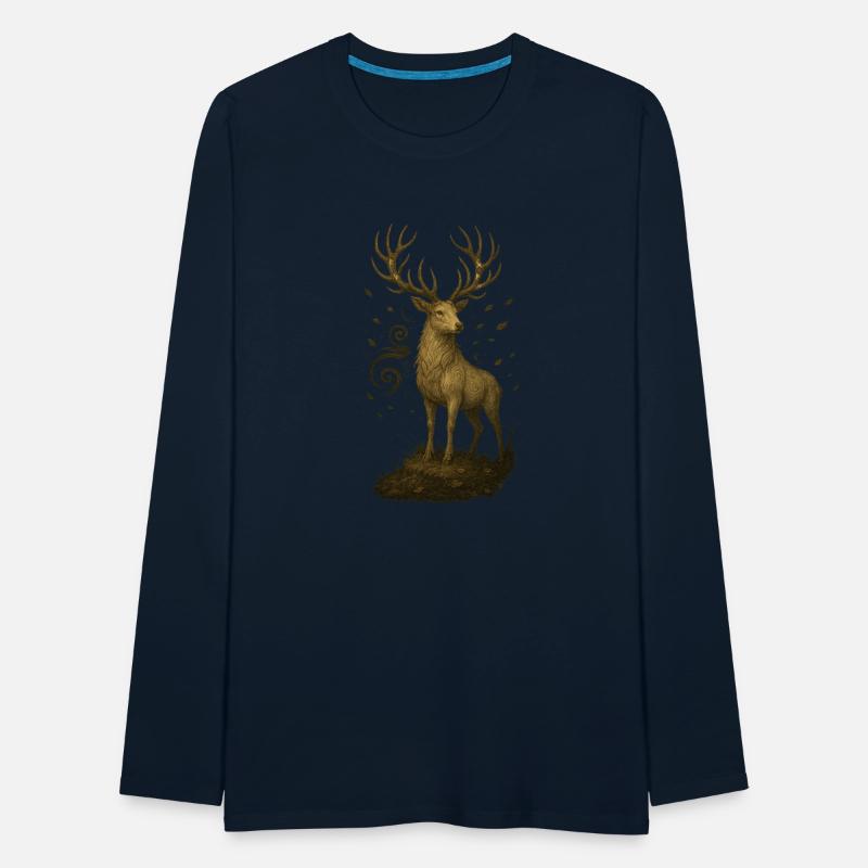 Sacred Forest Stag – Spiral-Horned Nature King