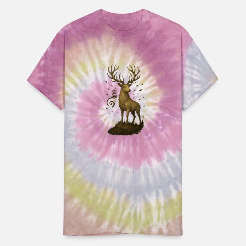 Sacred Forest Stag – Spiral-Horned Nature King