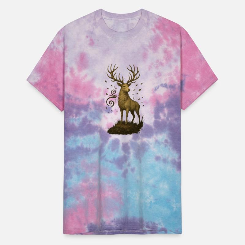 Sacred Forest Stag – Spiral-Horned Nature King