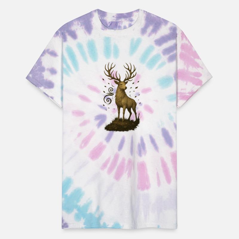 Sacred Forest Stag – Spiral-Horned Nature King