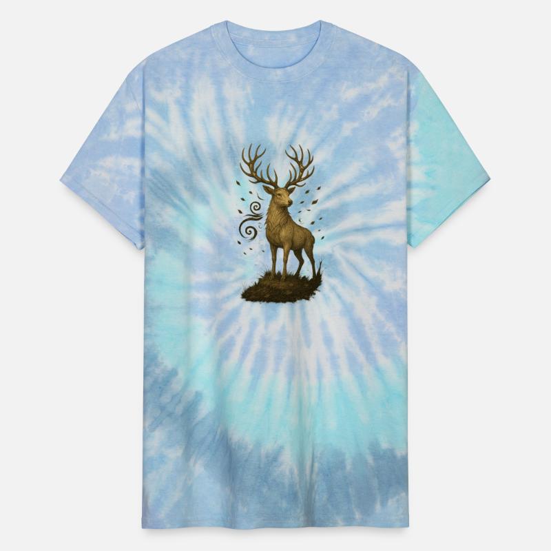 Sacred Forest Stag – Spiral-Horned Nature King
