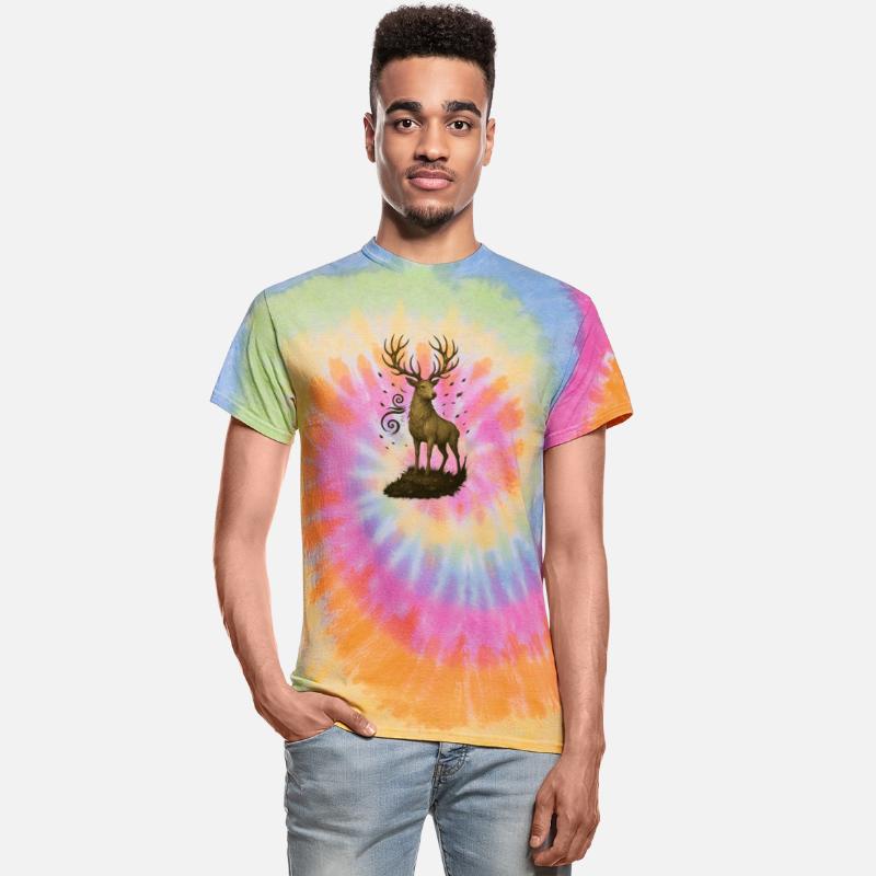 Sacred Forest Stag – Spiral-Horned Nature King