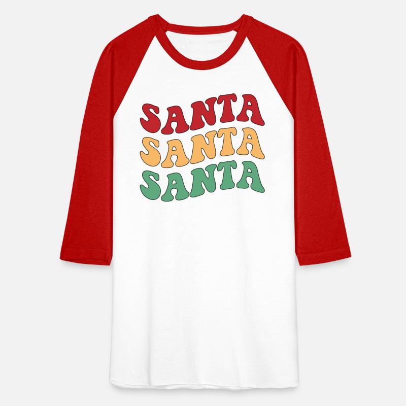 Santa Santa Santa Retro Xmas Festive Wear