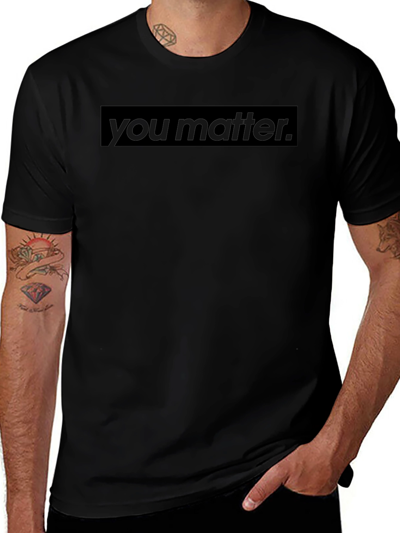 You Matter Black Graphic Tee