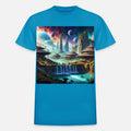 Sci-Fi World Space Alien Landscape Art UFO City