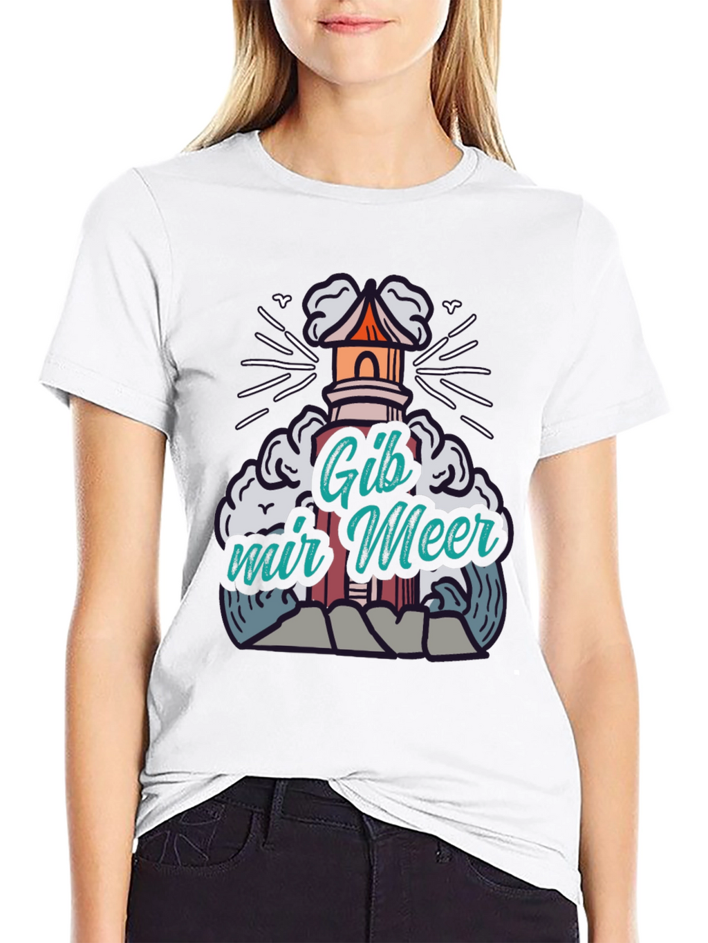 Gib Mir Meer Lighthouse T-Shirt - Unisex