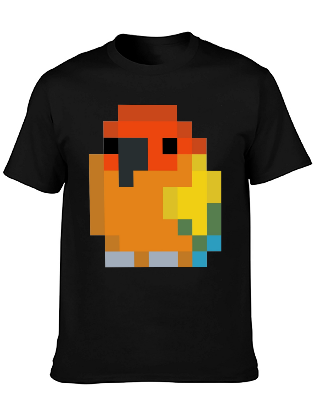 Pixel Parrot T-Shirt - Retro Gaming Style