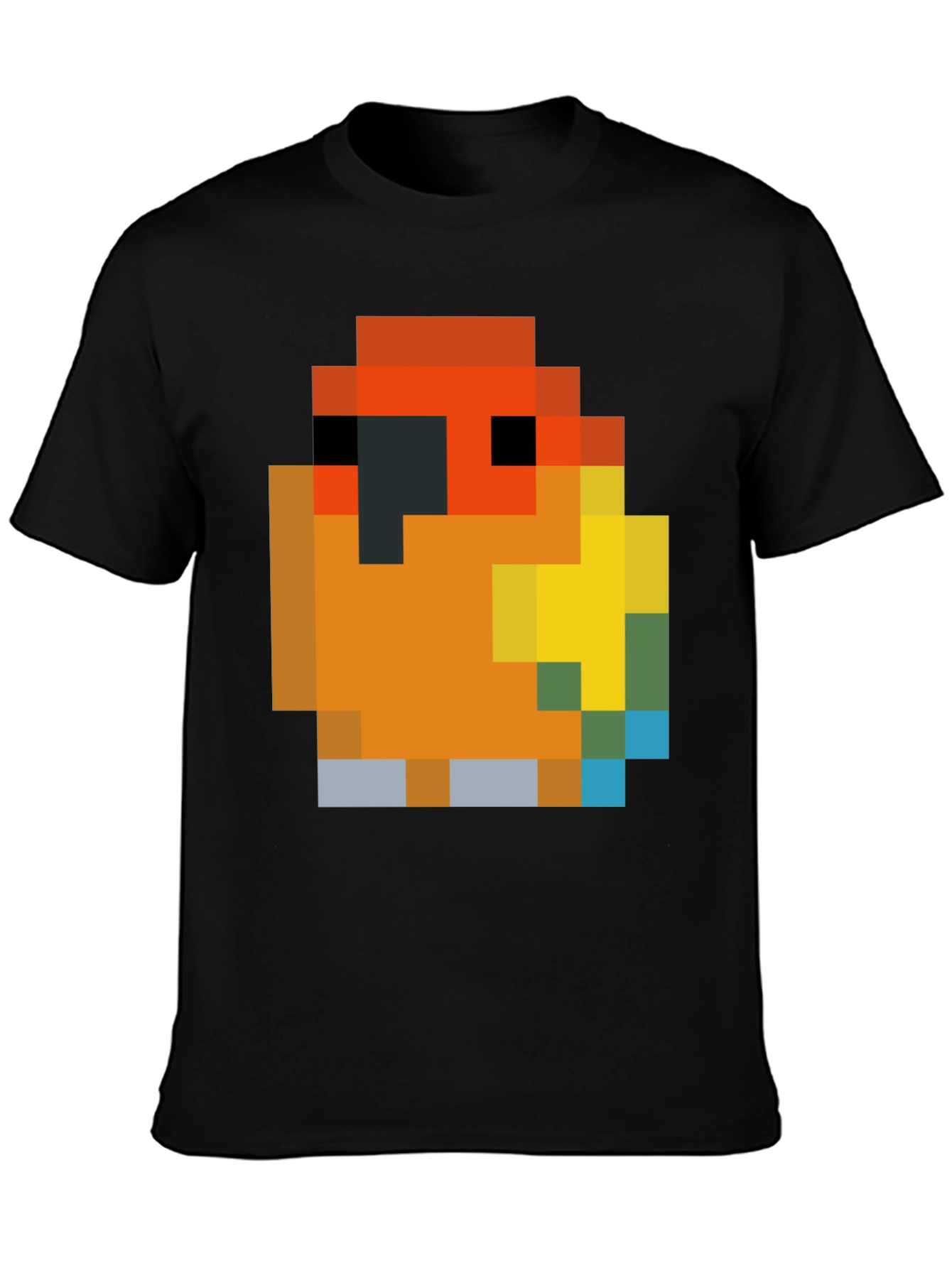 Pixel Parrot T-Shirt - Retro Gaming Style