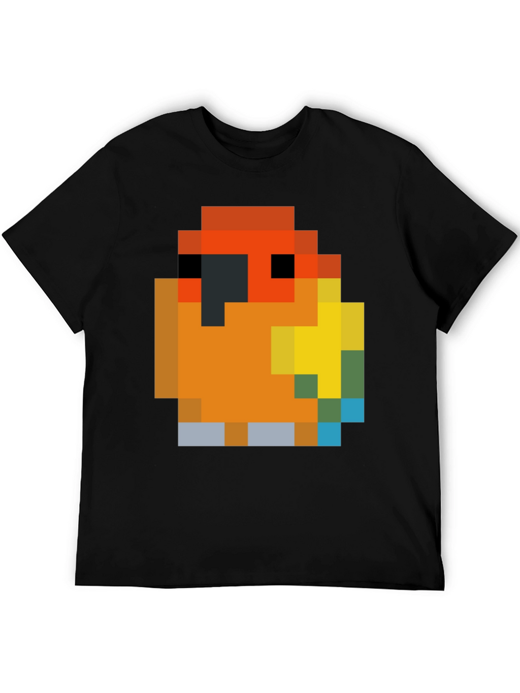 Pixel Parrot T-Shirt - Retro Gaming Style