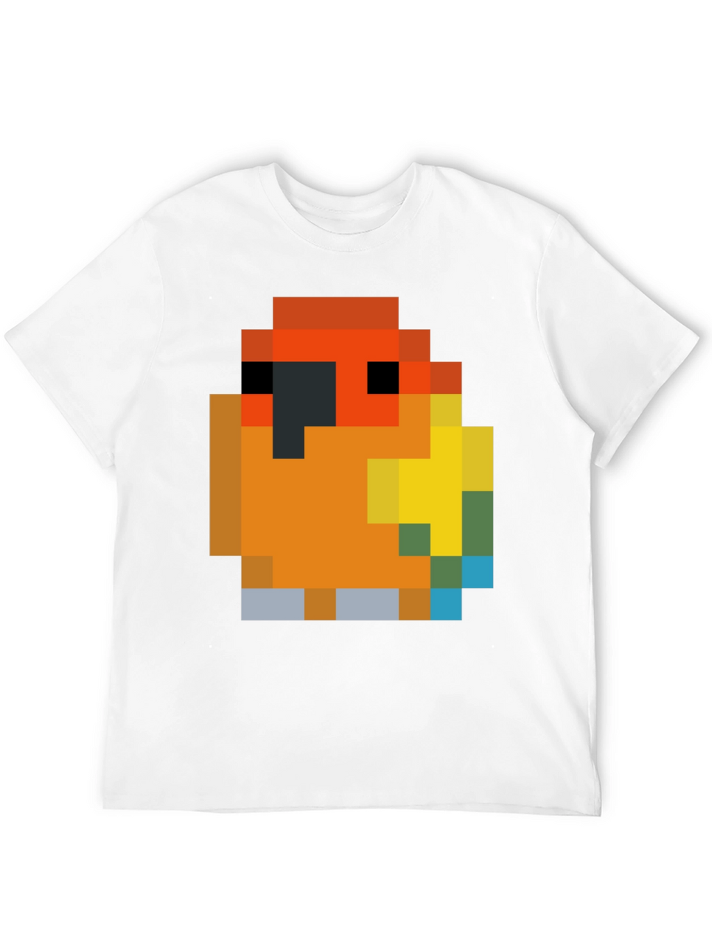 Pixel Parrot T-Shirt - Retro Gaming Style