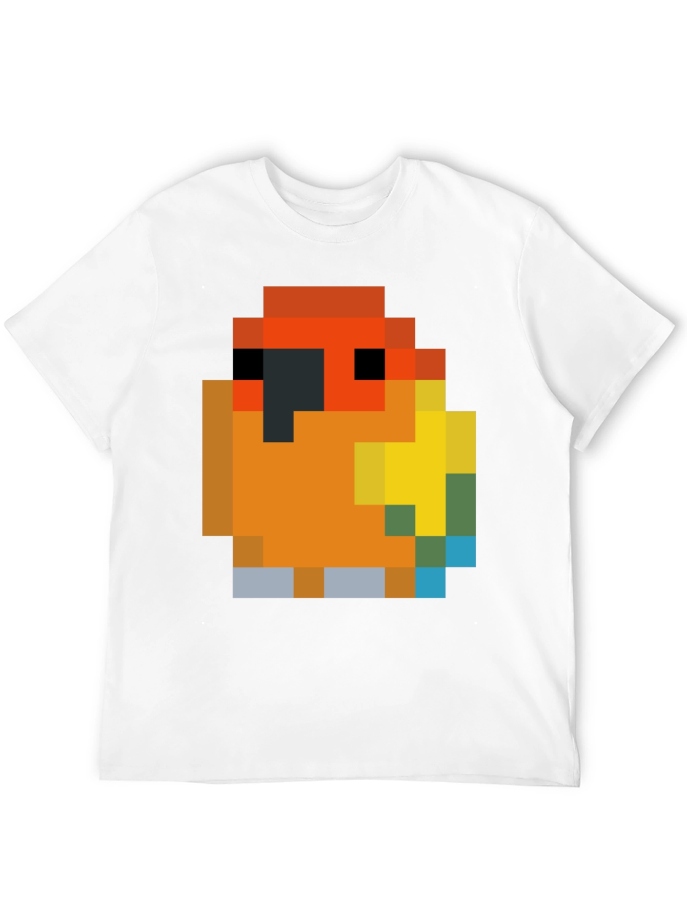 Pixel Parrot T-Shirt - Retro Gaming Style