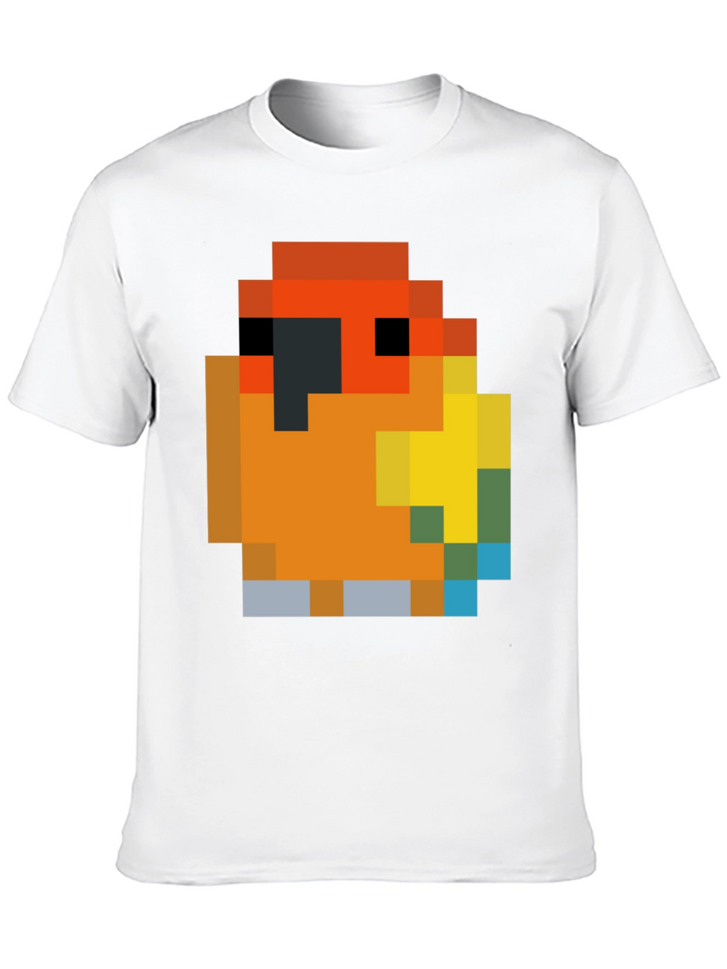 Pixel Parrot T-Shirt - Retro Gaming Style