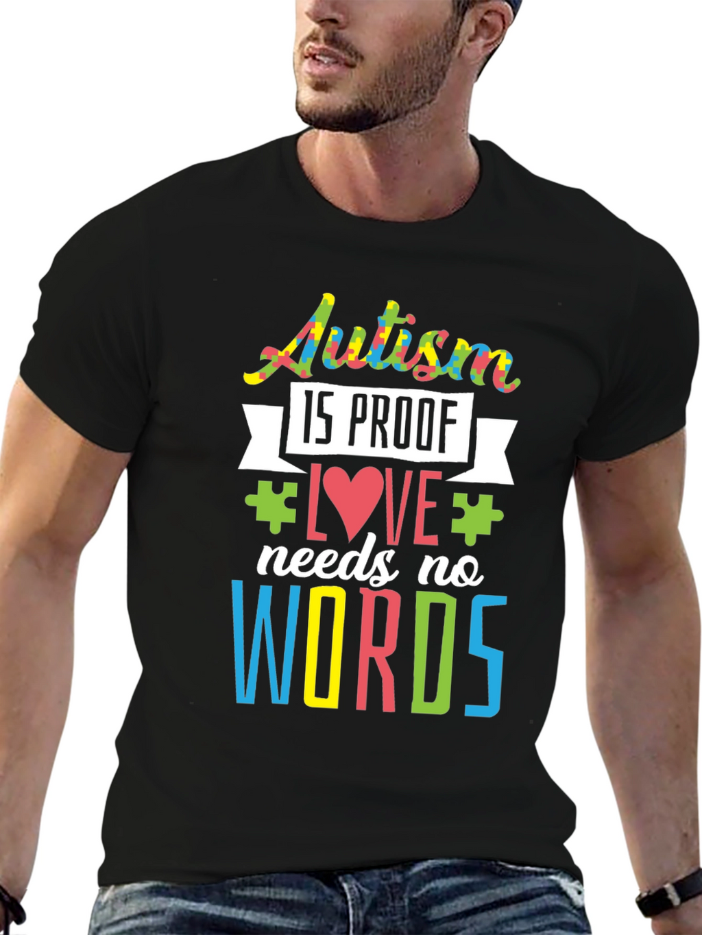 Autism Awareness Love Needs No Words T-Shirt