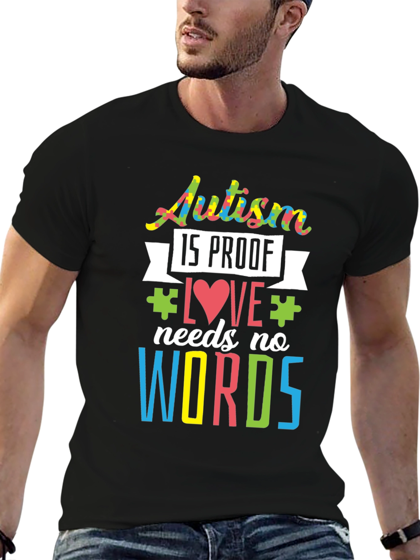 Autism Awareness Love Needs No Words T-Shirt
