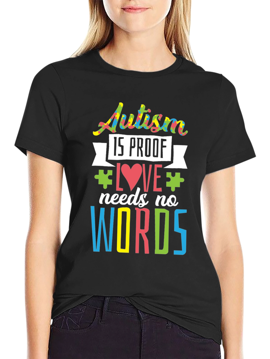 Autism Awareness Love Needs No Words T-Shirt