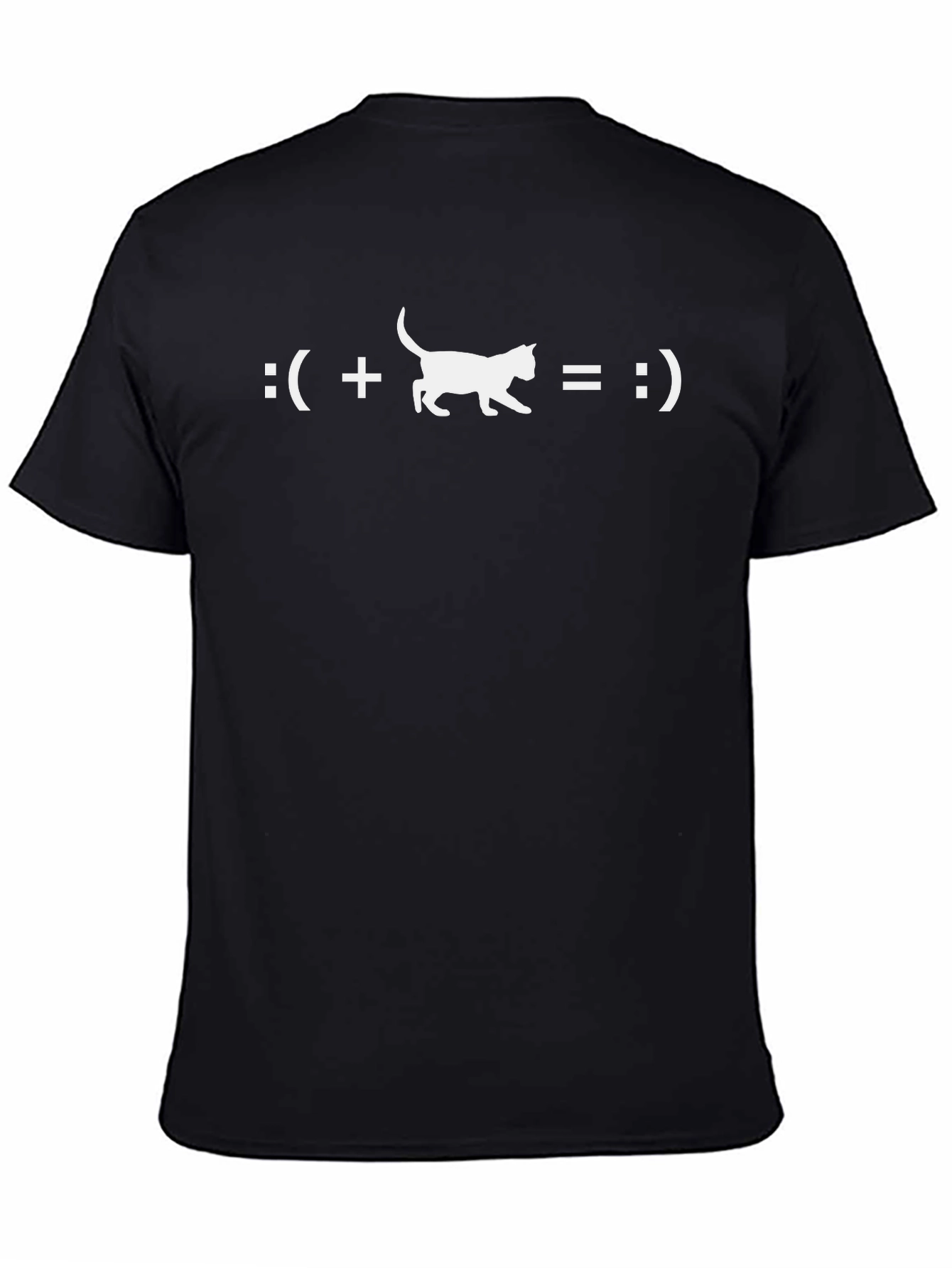 Cat Emoticon T-Shirt - Funny Graphic Tee