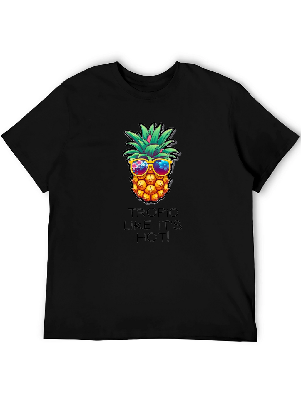 Tropic Like Its Hot Pineapple Graphic Tee