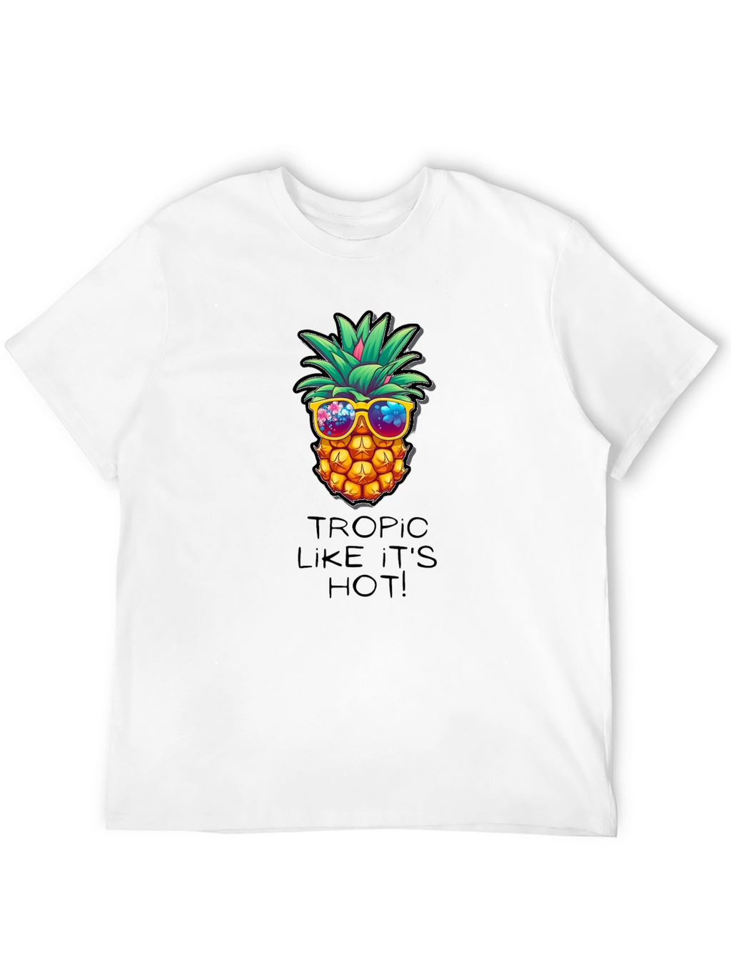 Tropic Like Its Hot Pineapple Graphic Tee