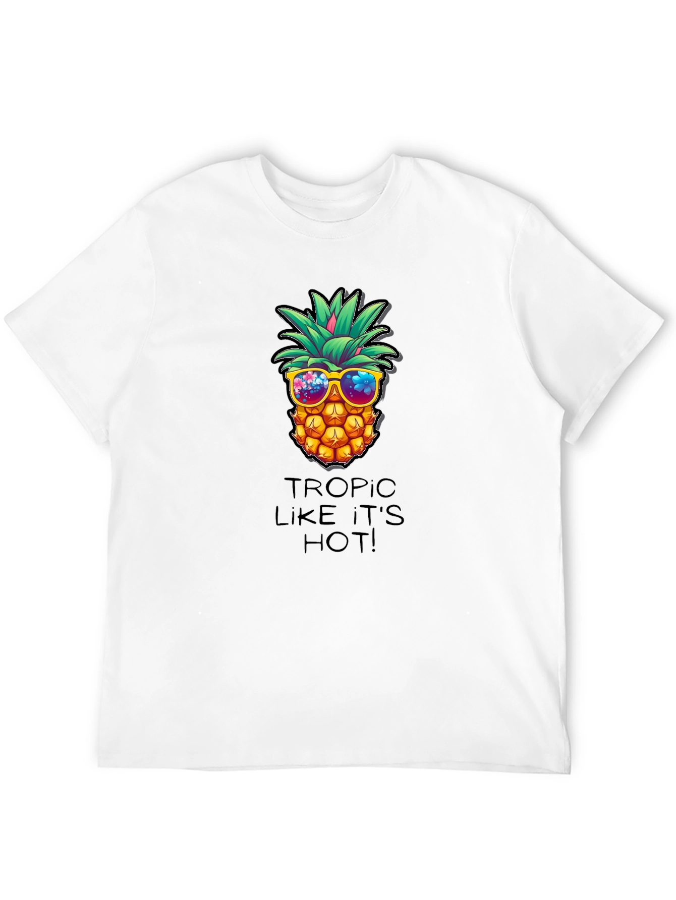 Tropic Like Its Hot Pineapple Graphic Tee