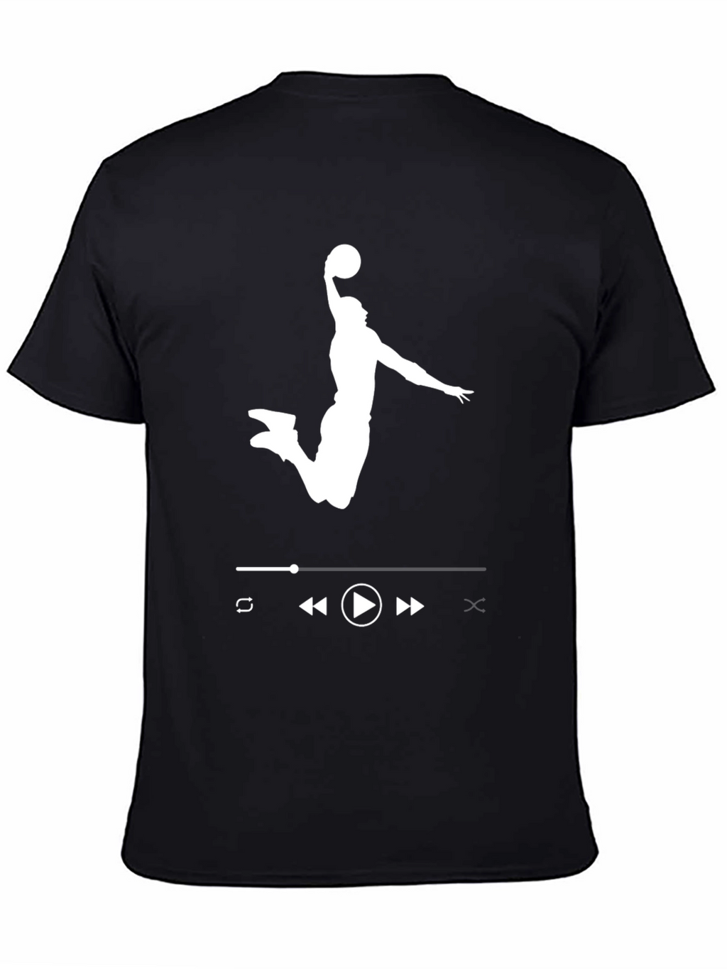 Basketball Player Music Control Graphic T-Shirt