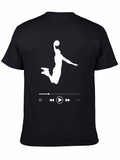 Basketball Player Music Control Graphic T-Shirt