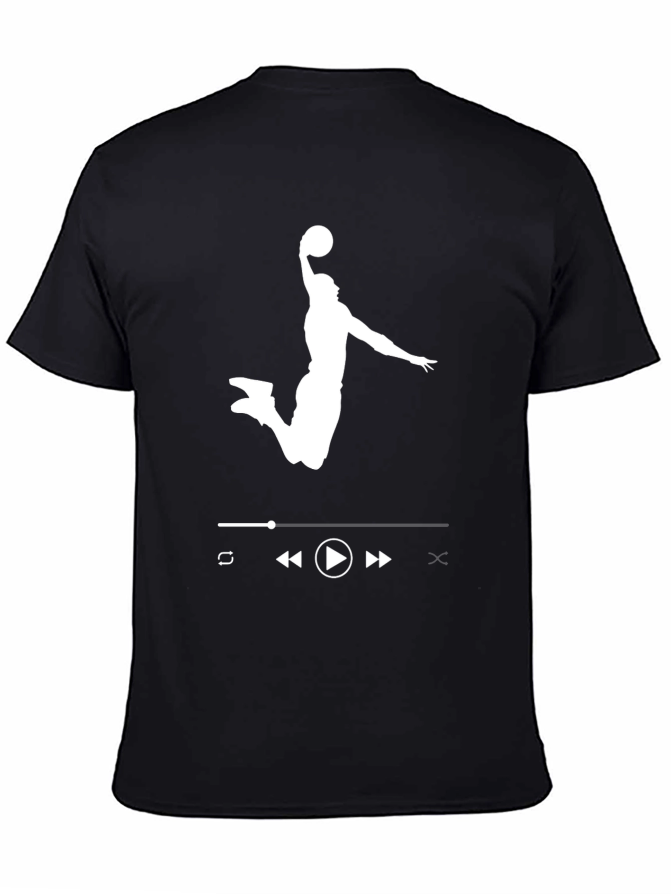 Basketball Player Music Control Graphic T-Shirt