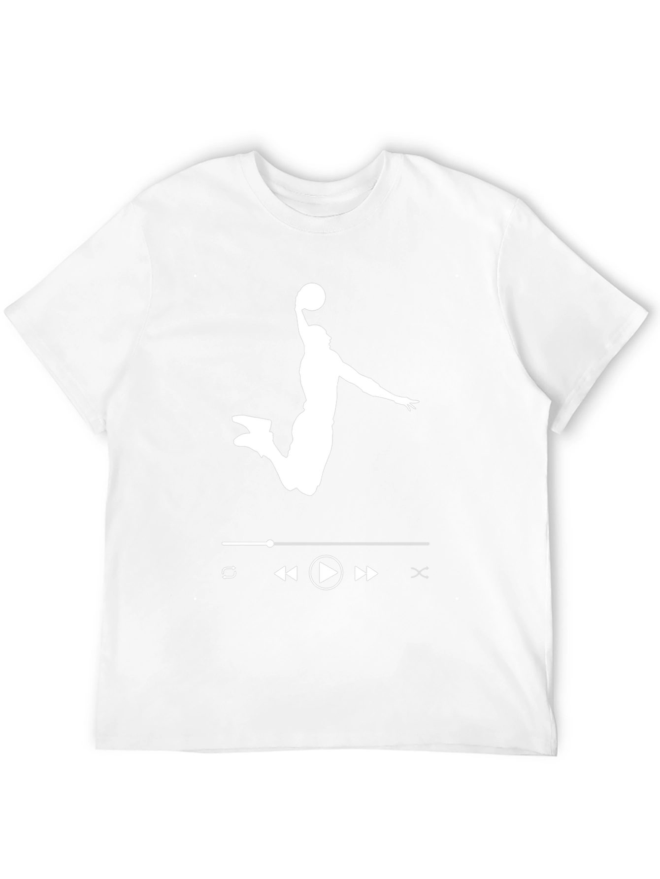 Basketball Player Music Control Graphic T-Shirt