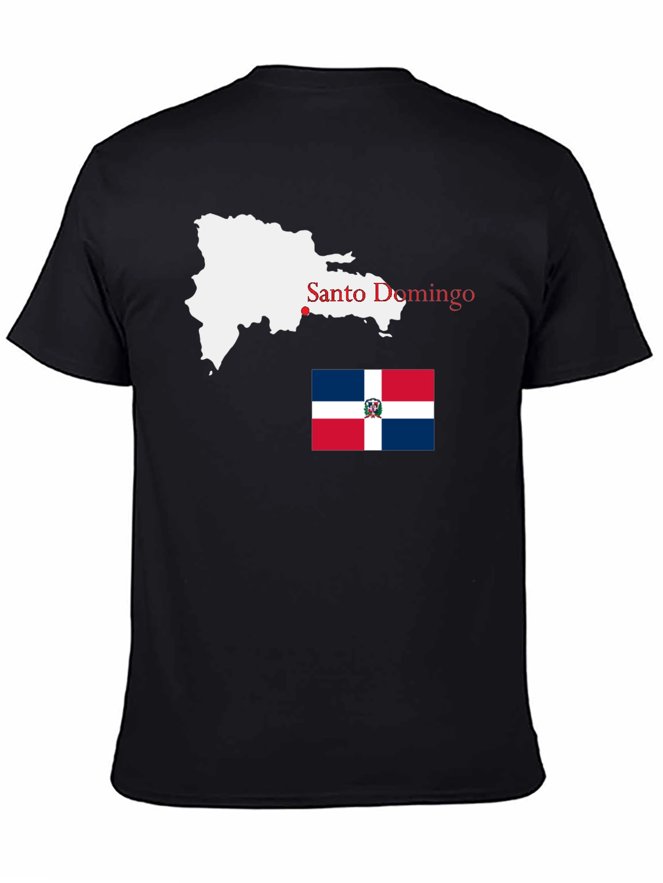 Dominican Republic Map T-Shirt - Santo Domingo Pride
